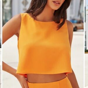 Vici tangerine crop top